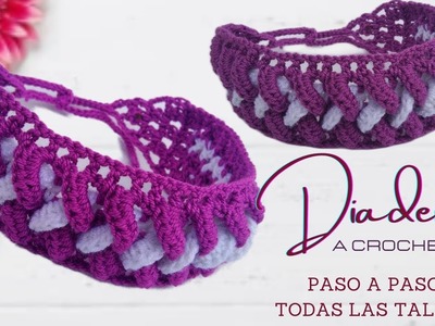 Diadema Tejida a Crochet o Ganchillo (PASO A PASO) CINTILLO A CROCHET , TIARA a crochet . TURBANTE