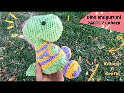 Dino Amigurumi a Crochet - Parte 2 cabeza