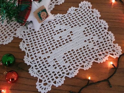 Posavasos a Crochet | para Navidad | Venados