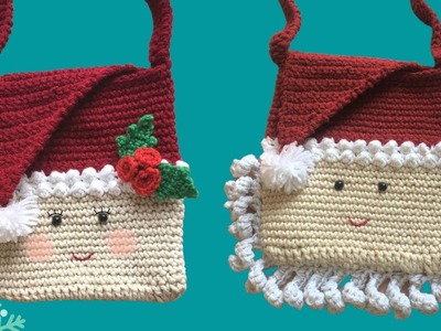 Señor y Señora Claus-Bolsas Tejidas en Crochet para esta Navidad ???? ???? ????