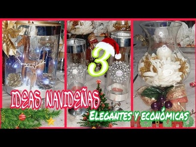 ☃️ 3 DIY'S NAVIDEÑOS FACILES 2021-2022 ❄manualidades navideñas????video colaborativo con #jackie vali