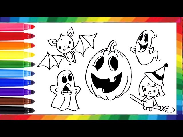 DIBUJOS DE TERROR ???? ???????? Dibujos de  Halloween???? ????????????????☠️????Dibujos Para Niños