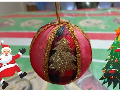Como hacer esferas en casa | adornos navideños | ideas para navidad