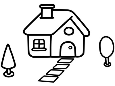 Cómo dibujar una Casa Paso a Paso ????????. Dibujo fácil de una CASA. Dibujos para Niños