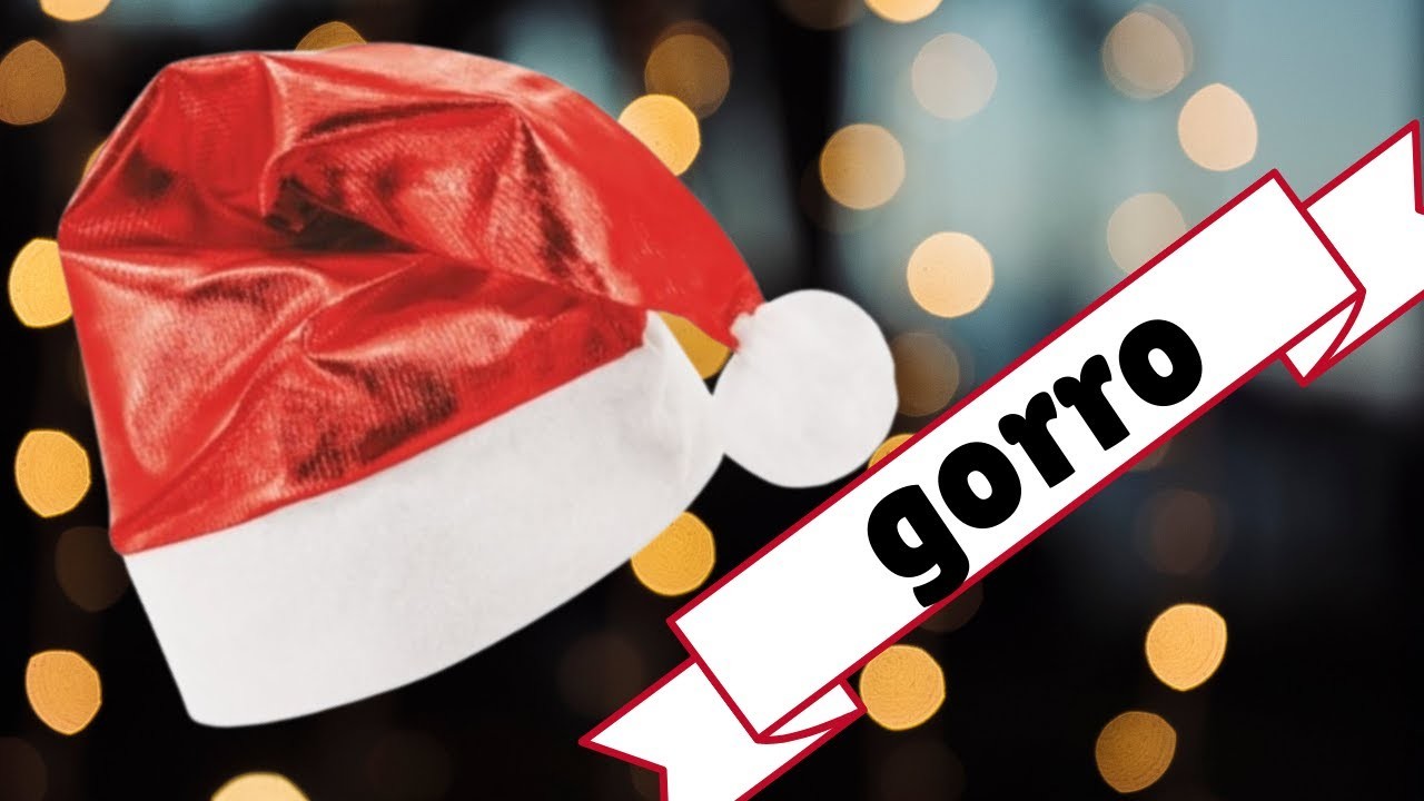 COMO HACER UN GORRO NAVIDEÑO FACIL EN 7 MINUTOS