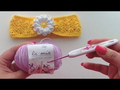 Diadema fácil tejida a crochet