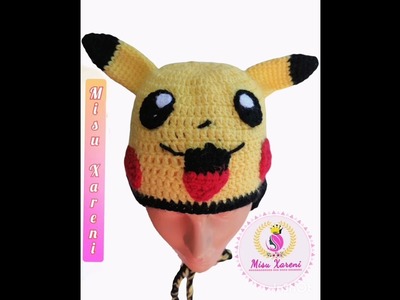 #Gorro #Pikachu tejido a crochet o Ganchillo