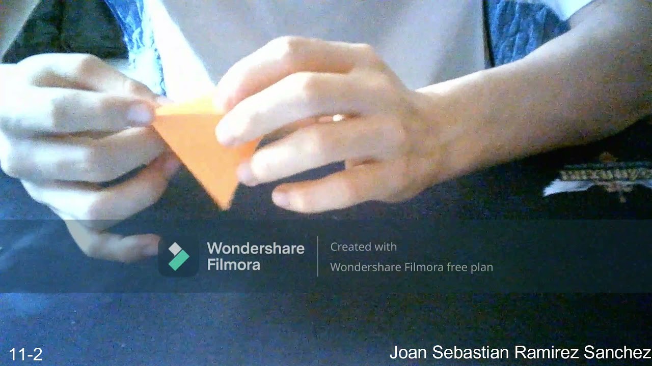 Tutorial | Tetraedro Origami | Joan Sebastián Ramírez Sánchez
