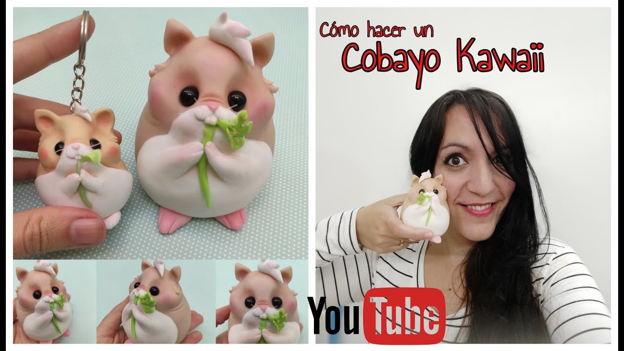Cómo modelar un COBAYO KAWAII en porcelana fría por María Laura Rombolá