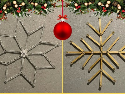 ❄️????2 Manualidades utilizando palitos de helados ????❄️