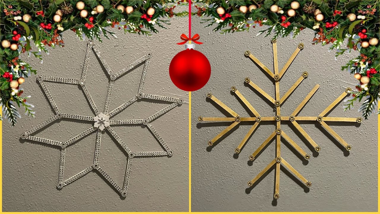 ❄️????2 Manualidades utilizando palitos de helados ????❄️