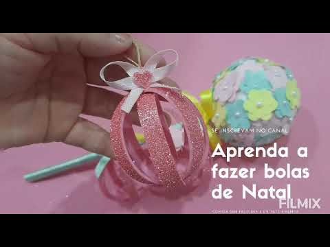 ASMR  Diy Bola de Natal de EVA