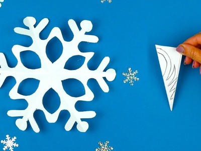 Cómo hacer un copo de nieve de papel para Navidad [corte de papel]