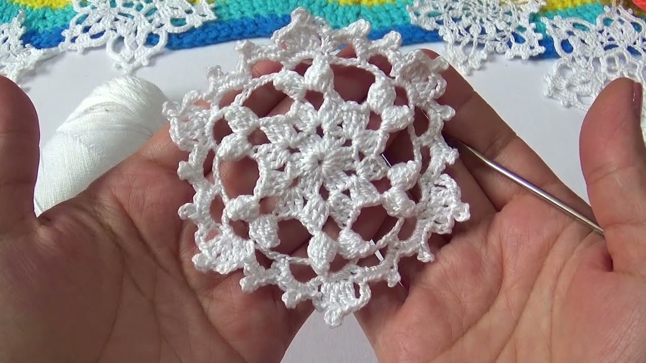 Copo de Nieve tejido a Crochet Modelo #3