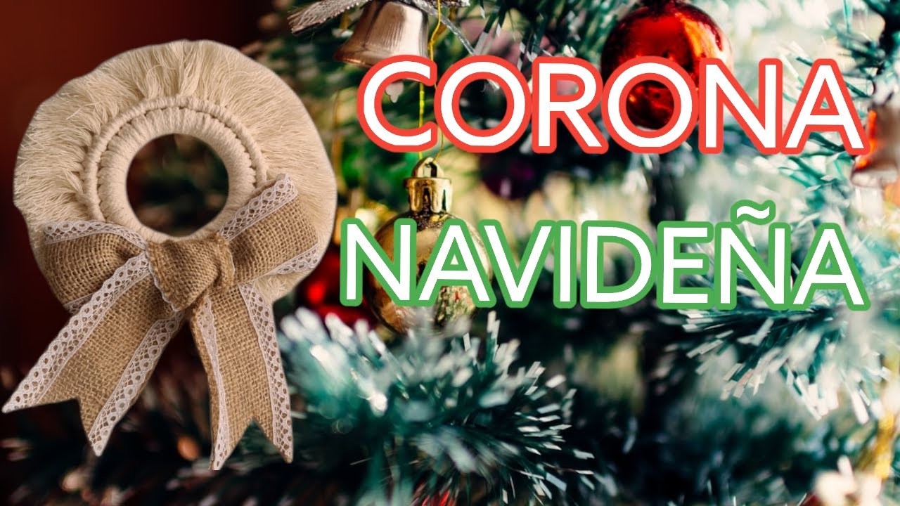 ????????CORONA NAVIDEÑA TUTORIAL #MACRAMEVIRAL. MACARME PASO A PASO
