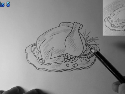 Cómo dibujar un pavo de navidad | How to draw a Christmas turkey