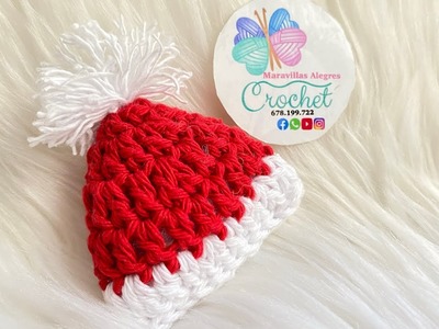 Gorro navideño Navidad ???? broche @Maravillasalegres