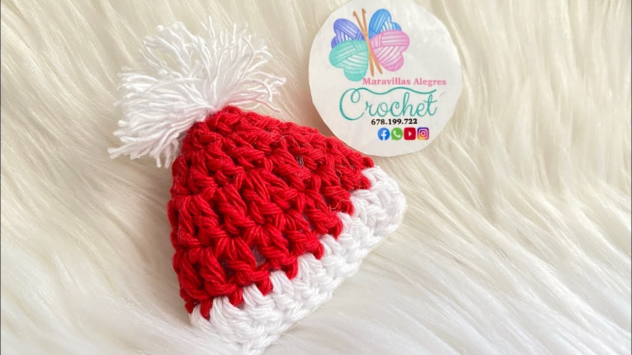 Gorro navideño Navidad ???? broche @Maravillasalegres