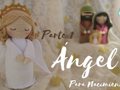 Parte 1 de 3 Ángel para nacimiento Tejido a Crochet Amigurumi Tutorial Paso A Paso
