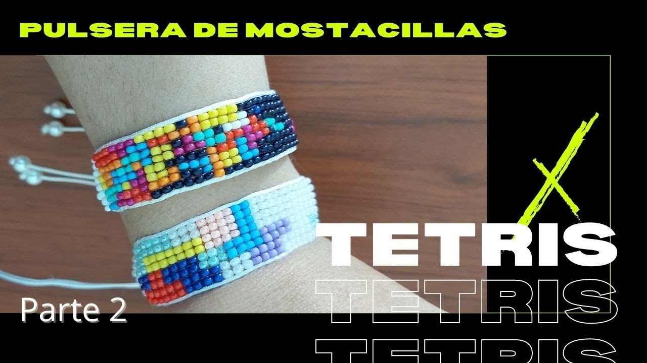 DIY Pulsera con Mostacillas con Telar. Juego Tetris. Súper Fácil 2.2 ✅