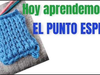 Punto ESPIGA o INGLÉS a crochet TUNECINO
