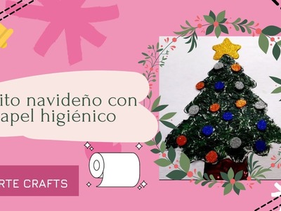 Árbolito de Navidad con papel higiénico | Manualidades Navideñas | Bellarte Crafts