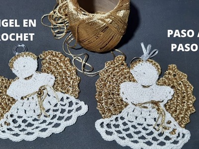 Angelito en crochet tejido muy fácil navidad