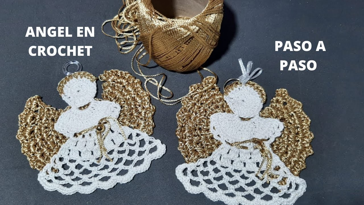 Angelito en crochet tejido muy fácil navidad