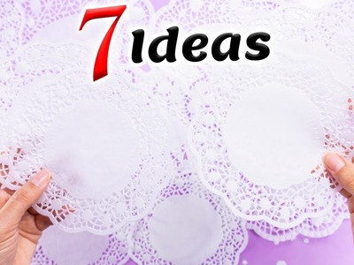 7 IDEAS fáciles y rápidas con blondas de papel. Decoración para fiestas