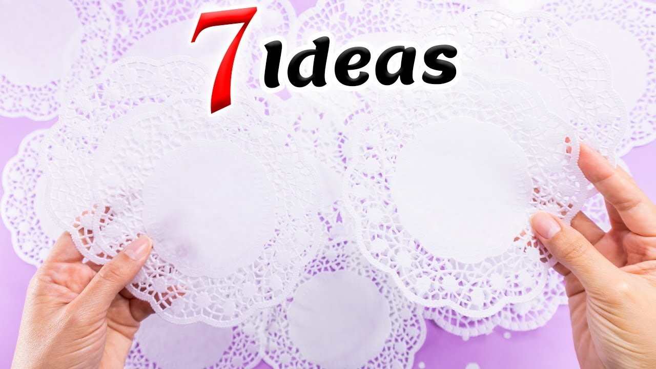7 IDEAS fáciles y rápidas con blondas de papel. Decoración para fiestas