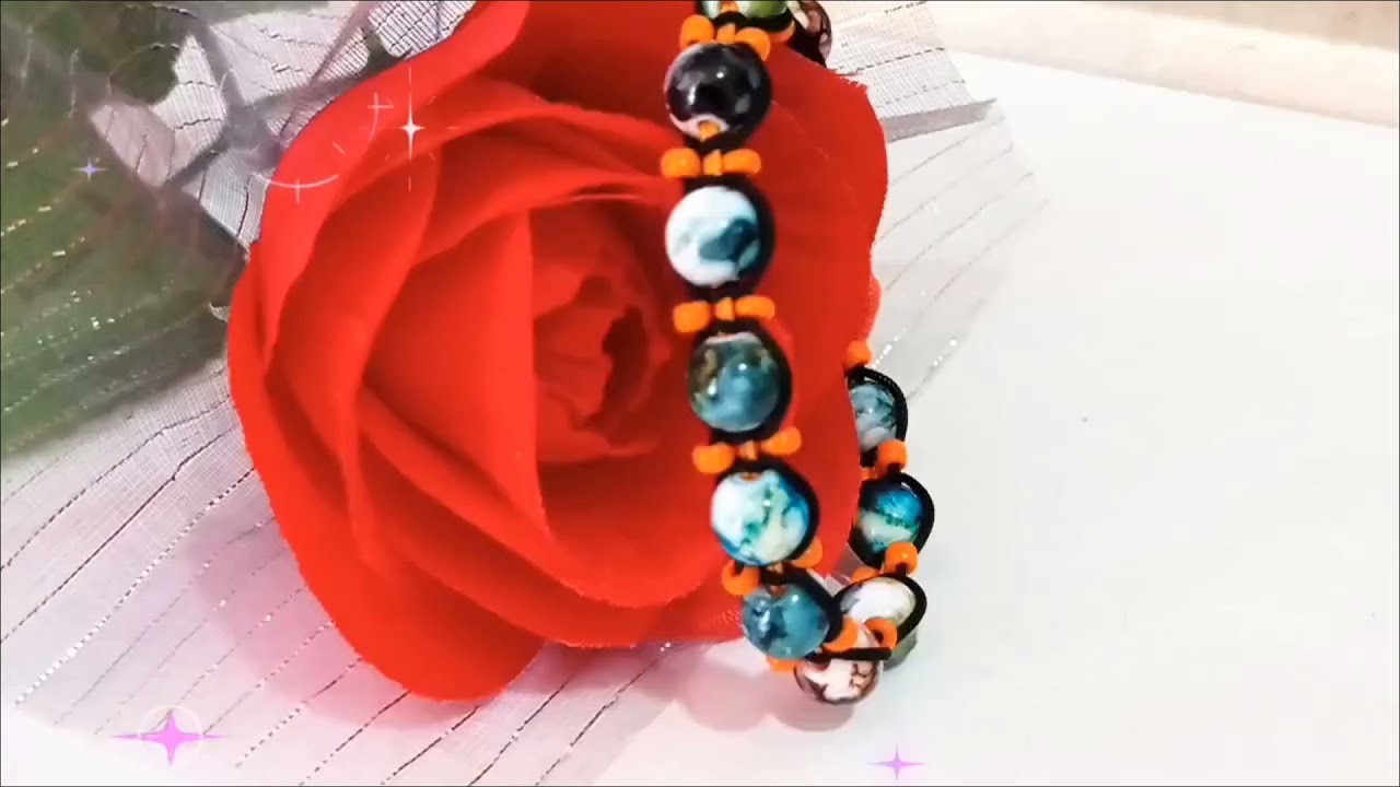 Pulsera con Perlas Moteadas