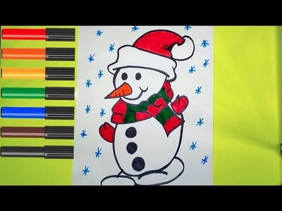 Como dibujar un muñeco de nieve
