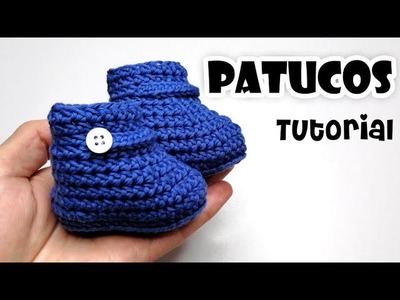 DIY PATUCOS BEBÉ muy fáciles crochet.ganchillo - Tutorial paso a paso en español
