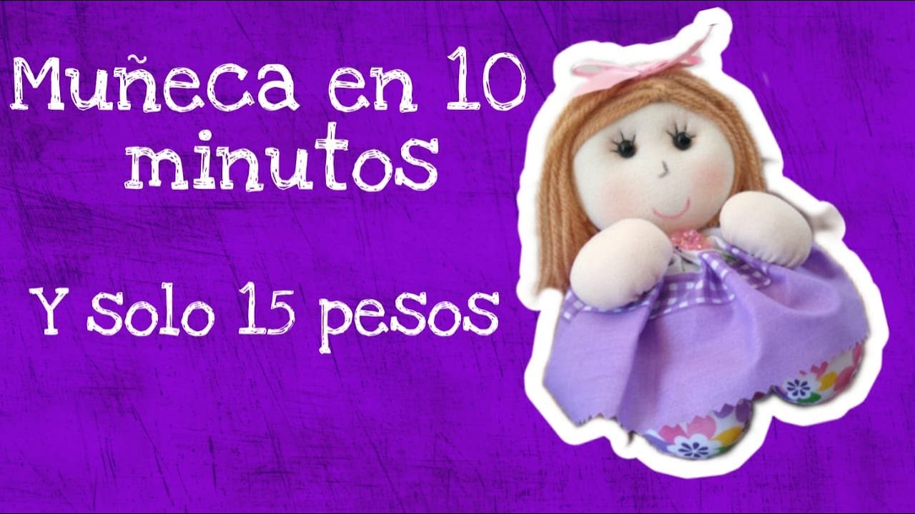 Muñeca fácil en 10 minutos | regalo barato DIY| como hacer una muñeca paso a paso