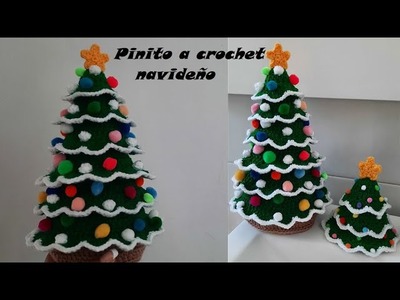 Arbolito navideño a crochet #navidadcrochet #tejidos #normaysustejidos