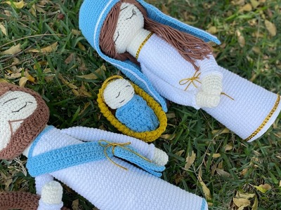 Nacimiento Amigurumi XXL - Parte 3 Cabeza Virgen Maria San José