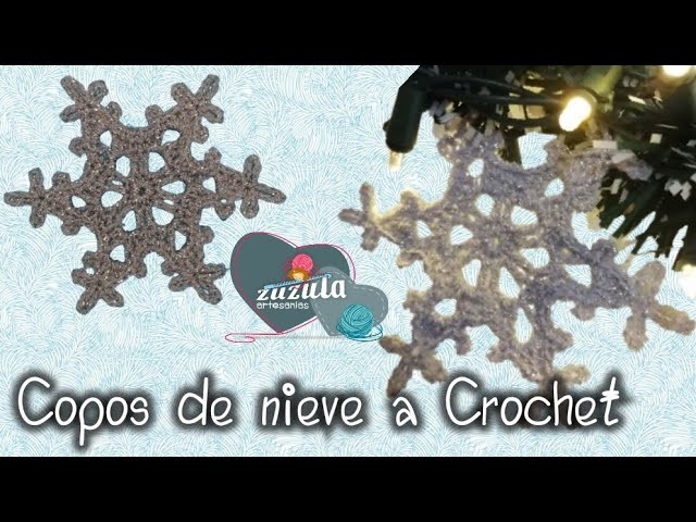 Zuzu.  Copos de nieve a Crochet.