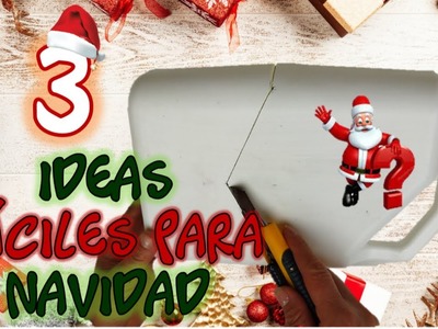 3 IDEAS FÁCILES PARA NAVIDAD - Manualidades navideñas 2021 - Christmas crafts with recycling