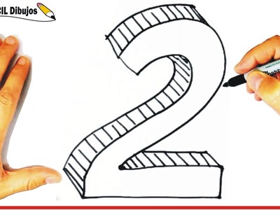 ????✏️ Como dibujar el numero 2 DOS ????Dibujos fáciles para niños ✏️Dibujos Paso a Paso TRAZOFACIL 27