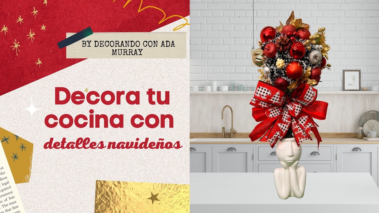 DECORA TU BARRA DE COCINA CON DETALLES NAVIDEÑOS