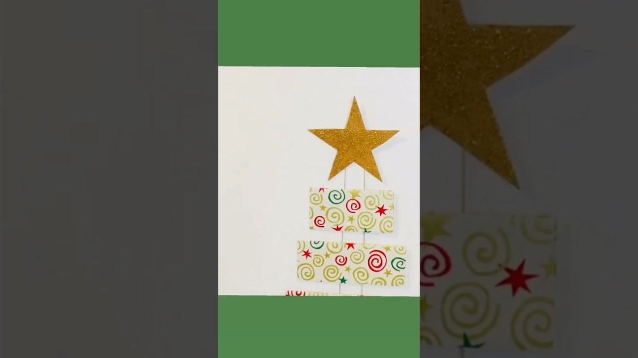 Cardboard Mini Christmas Tree | Mini Árbol de Navidad de Cartón