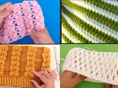 Tejer a Crochet puntos puntadas paso a paso para diademas gorros chalecos tejidos