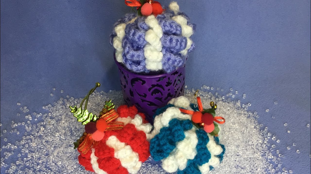 Como Tejer Esferas De Navidad Paso a Paso