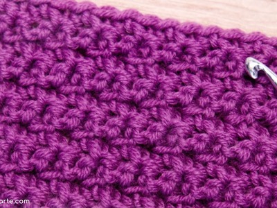 Cómo Tejer Fácil y Rápido Punto Arroz Doble de Crochet Ganchillo | Punto REVERSIBLE a Crochet Patrón