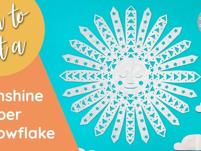 Sunshine Paper Snowflake - Paper Snowflake Ideas - DIY Paper Snowflake