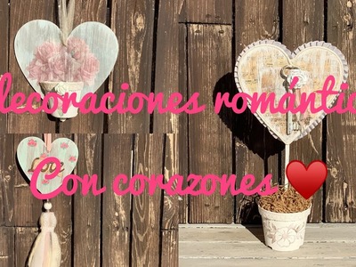 3 decoraciones románticas con corazones