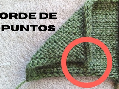 Borde tejido a dos agujas. (Otro)