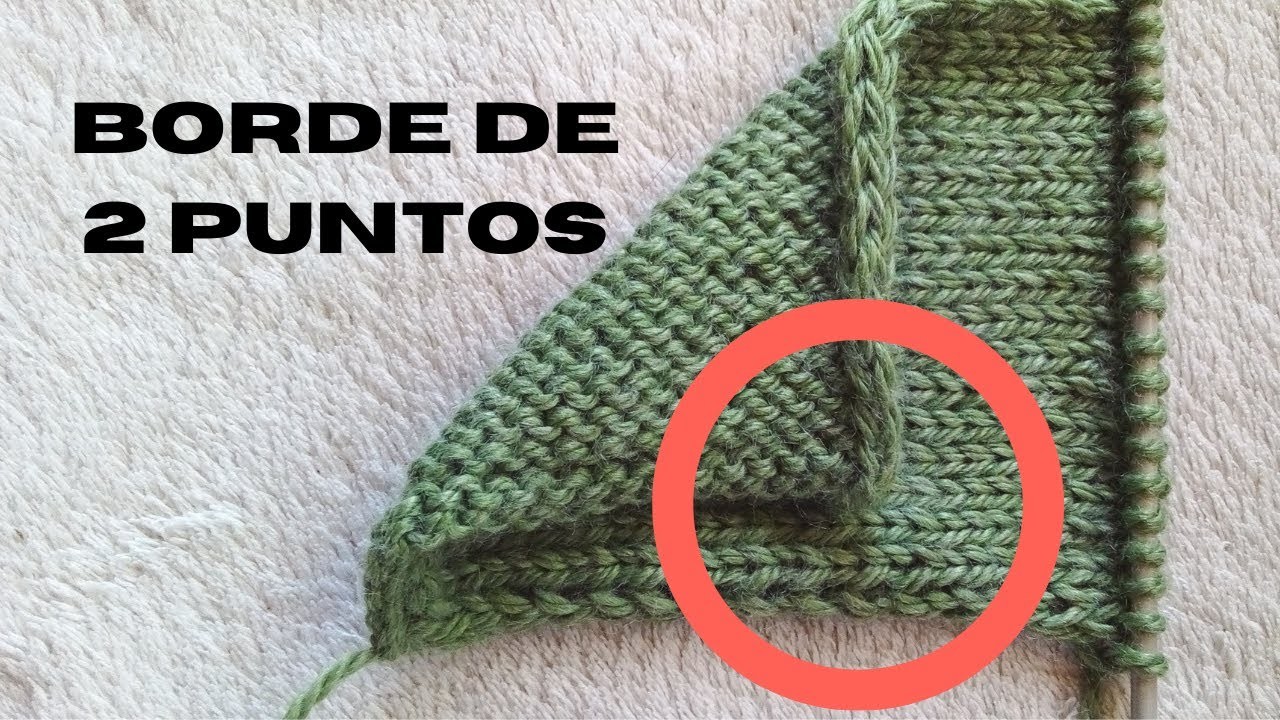 Borde tejido a dos agujas. (Otro)
