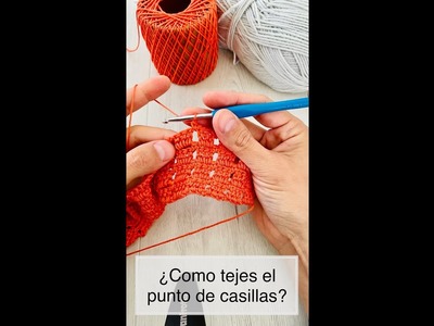 ¿Cómo tejes el punto de casillas a crochet y con que punto lo combinarías?