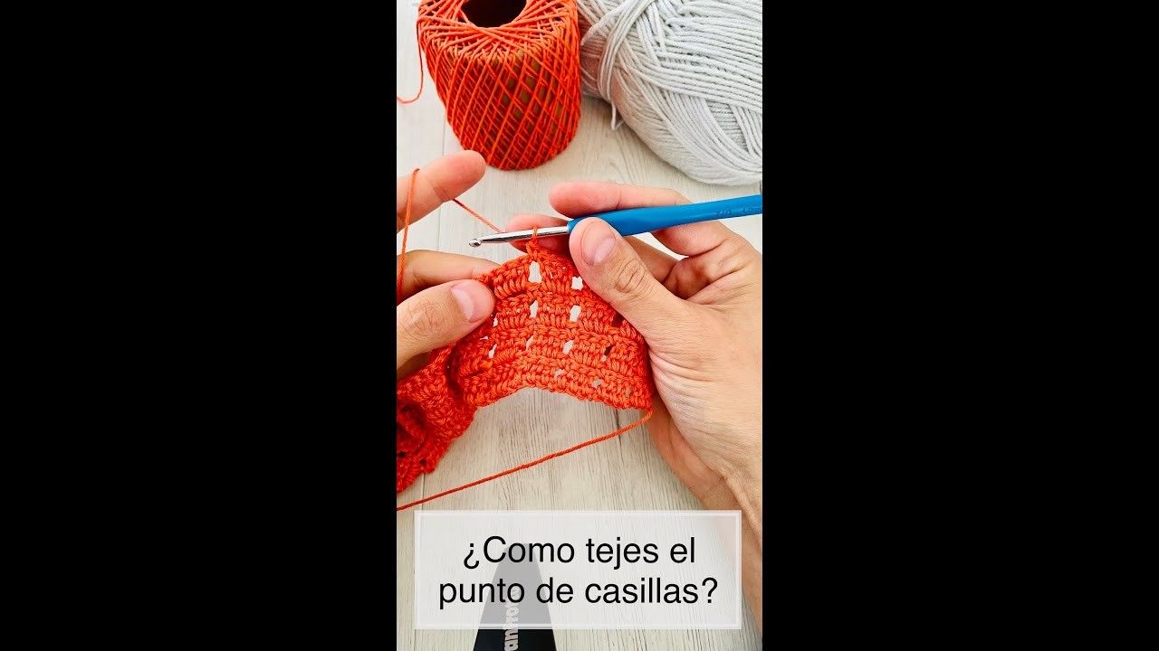¿Cómo tejes el punto de casillas a crochet y con que punto lo combinarías?